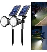 APOMAO Solar Lights Outdoor Waterproof, 36 LEDs 1000LM Adjustable Solar Spot Lights Outdoor, 2-in...