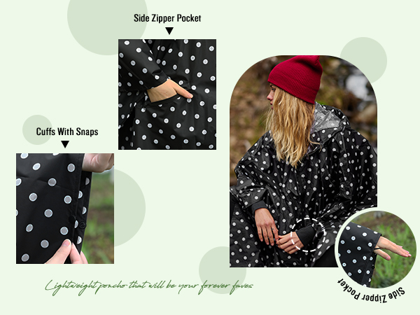 poncho raincoats for adults women waterproof