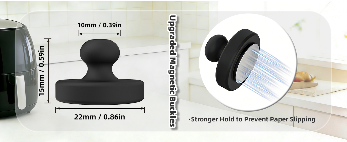 High Temp Resistant Air Fryer Magnets, Anti-Burn Air Fryer Accessories,