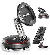 SYNCWIRE MagSafe Car Phone Mount [2-Axis Design], Suction Cup Phone Holder with N52 Magnets, 360°...