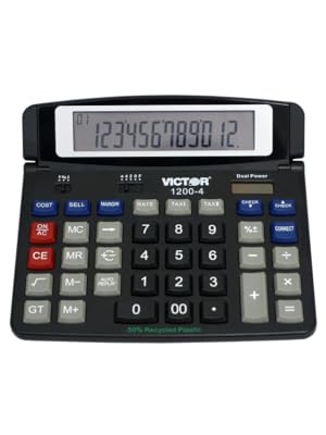large professional desktop calculator with cost-sell-margin keys and check and correct function