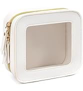 FFpaw 2 Pcs Clear Makup Bag Set, Clear Cosmetic Bags with Zipper Waterproof Small Travel Cosmetic...