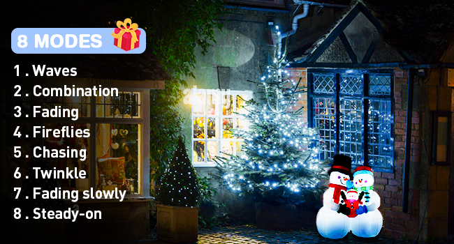 Solar Christmas lights for outside