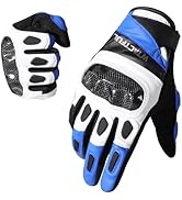 WTACTFUL Goatskin Leather Carbon Knuckle Motorcycle Gloves for Ultimate Protection and Comfort