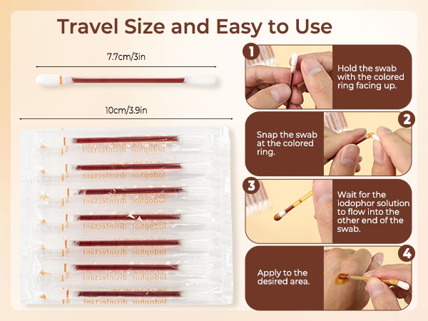Disposable Povidone Iodine Swabsticks
