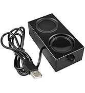Gikfun USB Sound Card Speaker, 4Ohm 5W Stereo Woofer Loudspeaker with Plug and Play, for Arduino,...