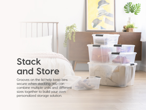 Stackable solution so you can maximize space