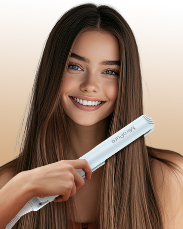 blue hair straightener