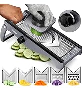 Fullstar Mandoline Slicer for Kitchen – Stainless Steel Vegetable Cutter &amp; Cheese Grater with Adj...