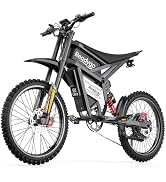 Readygo E6 Ultra 3000W Adult Off-Road Electric Ebike, 60V30AH Lithium Battery 53MPH Top Speed wit...