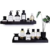 Bakzon Acrylic Wall Mount Organizer, Adhesive Shelf, Bathroom Shelves for Wall, Self Adhesive Org...