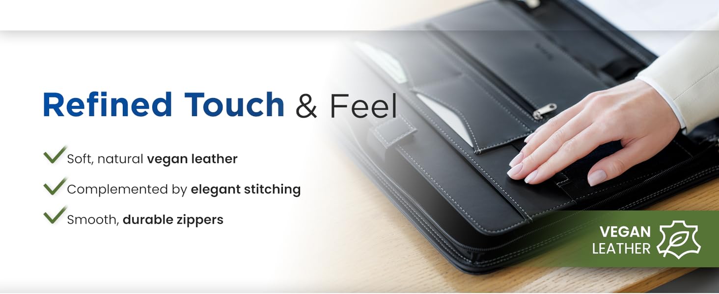 small business essentials, portfolio binder, leather portfolio for men, padfolio for women