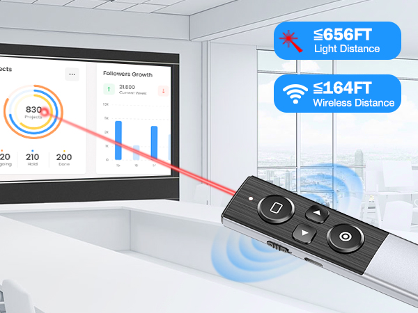 power point remote clicker with laser