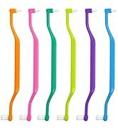 Ceonam 6 Pieces 2-in-1 Toothbrush with Interdental and Wisdom Teeth Brush Heads for Comprehensive...