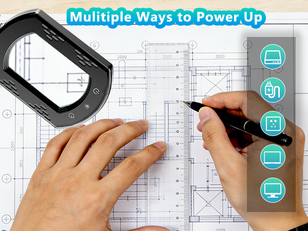 Desk magnifying lamp magnifying glass with light for crafts with Square stand clamp