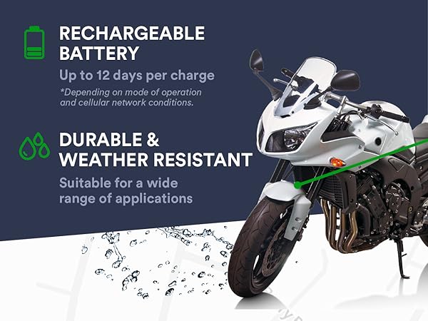 rechargeable battery waterproof universal gps tracker for bikes magnetic discreet hidden