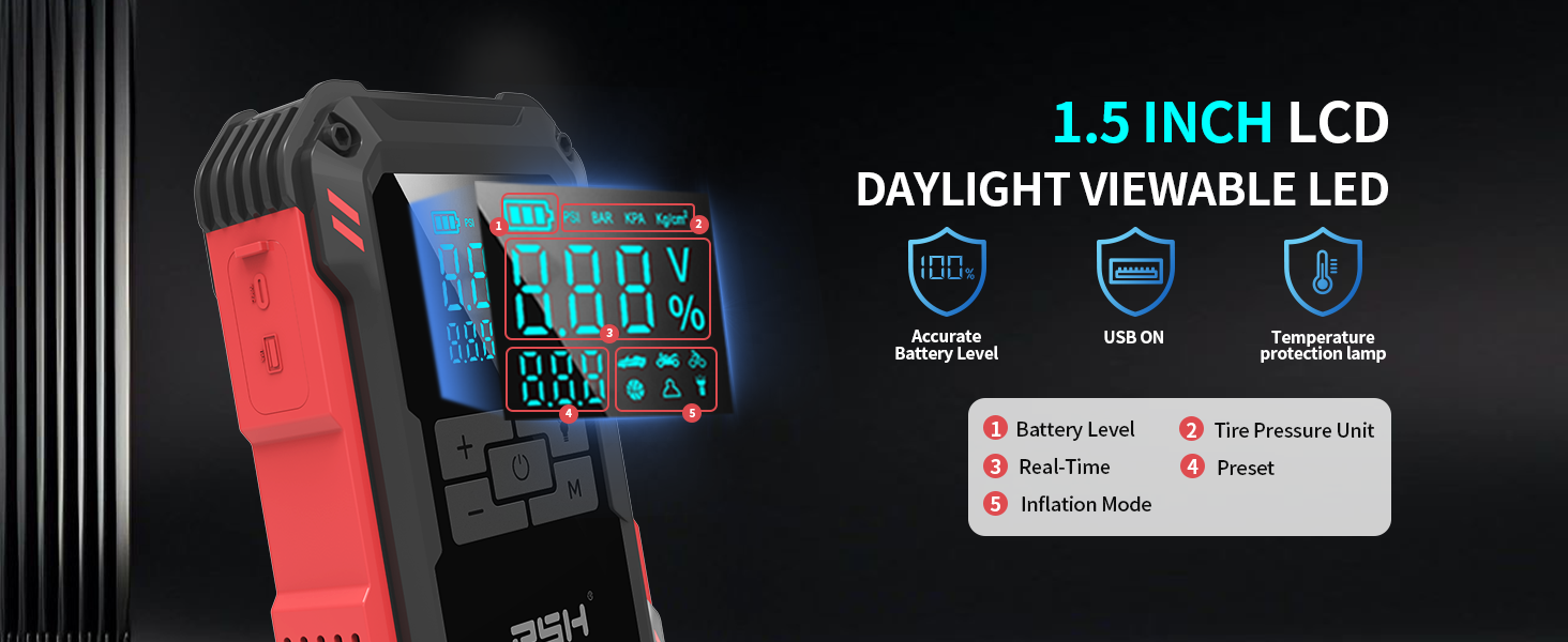 150psi Jump Starter with Air Compressor