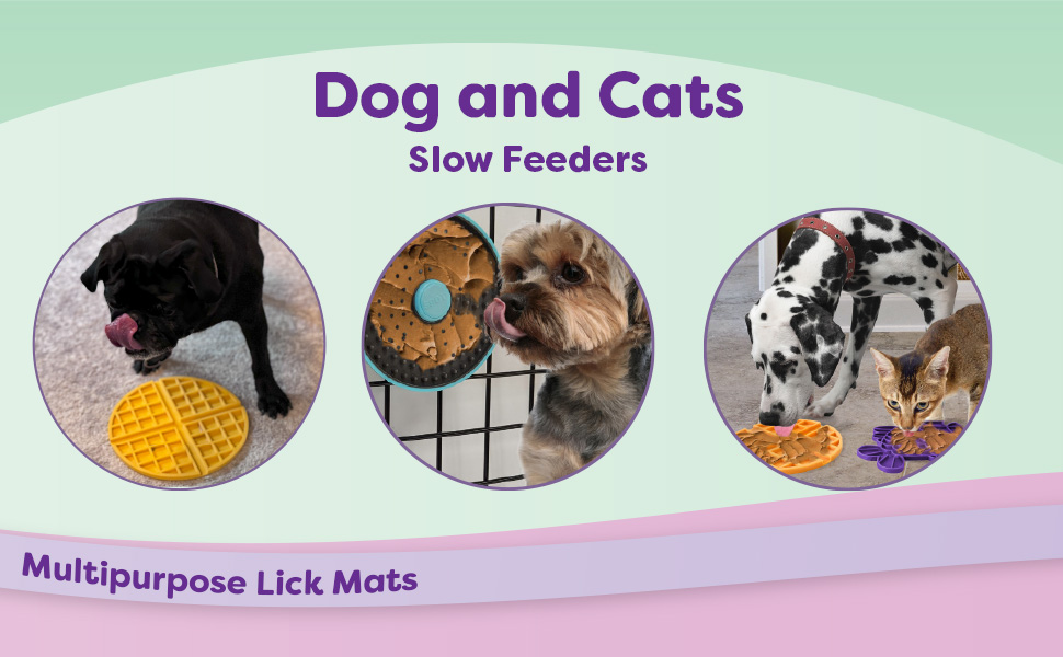 peanut butter pate-style dog food spreadable treats slow feeding soothing silicone mat kitty lick