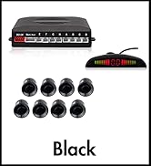 Car Reverse Parking Radar System with 8 Parking Sensors Distance Detection + LED Distance Display...