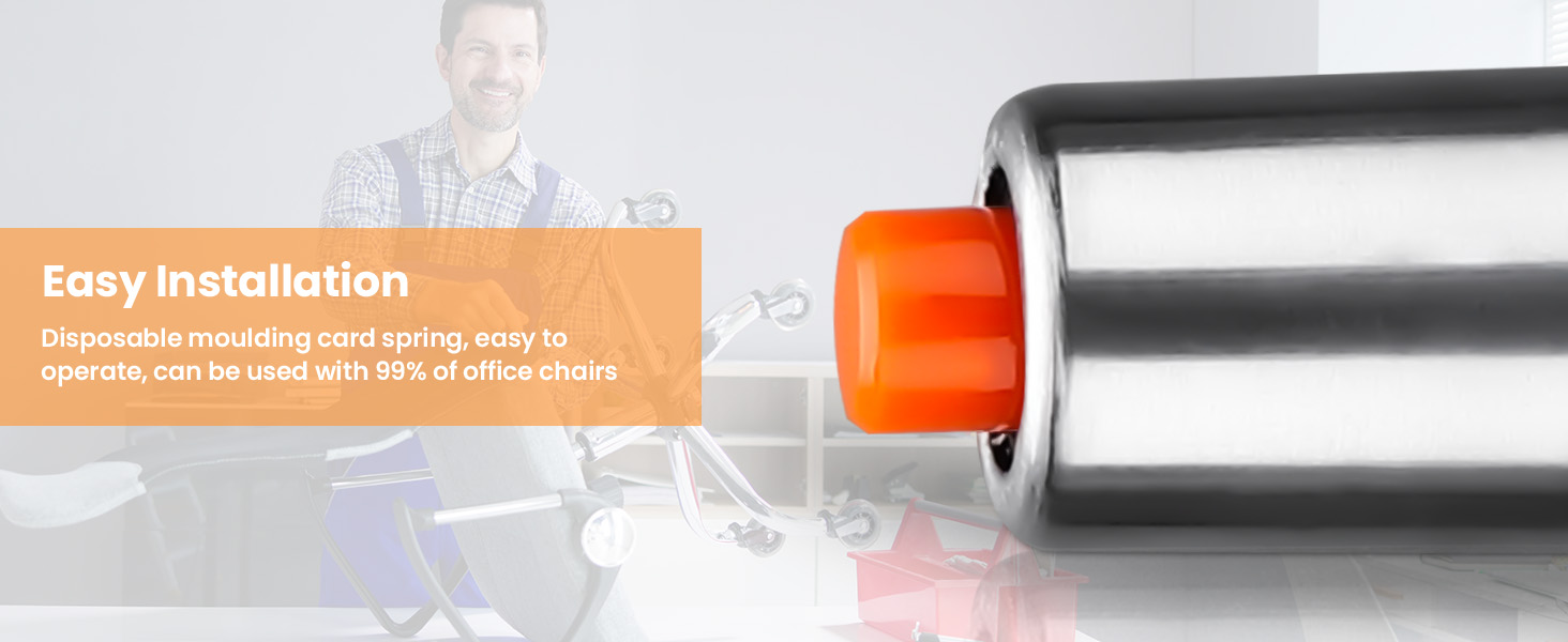 Close-up of a metallic spray can or cylinder with orange cap, partial text visible showing 'Easy Installation'.