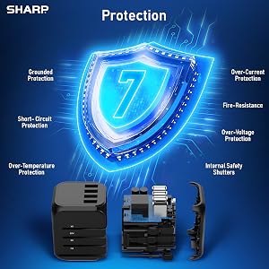 travel adapter power protection safe levels