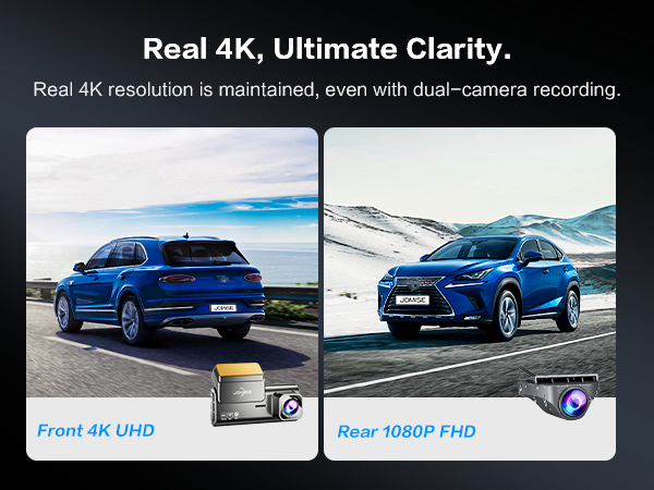 Front 4K+Rear 1080P