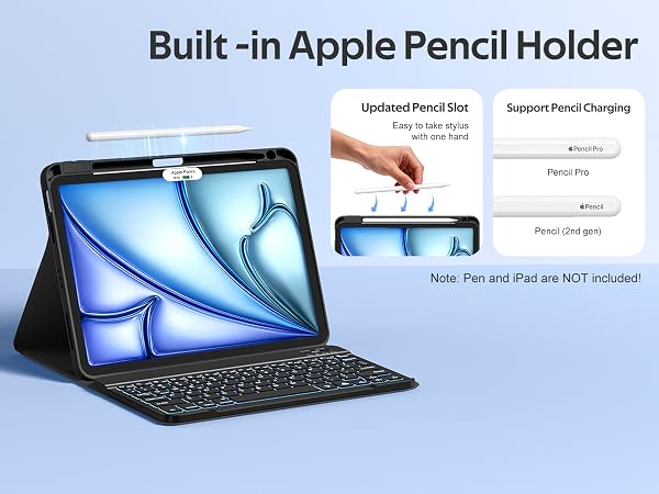 ipad air 11 inch case with pencil holder
