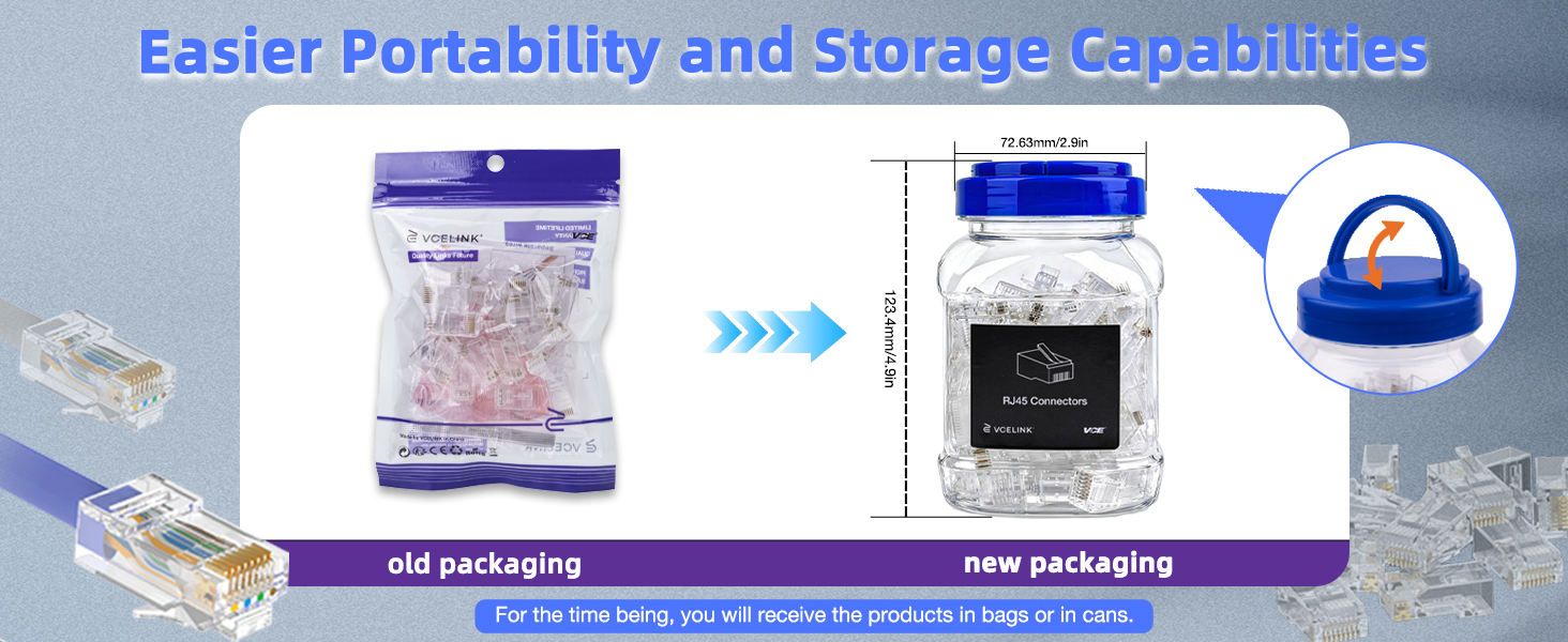 Easier Portability and storage capabilities