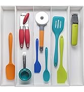 Dial Industries 2544 Expand-A-Drawer Utensil Organizer Tray, White