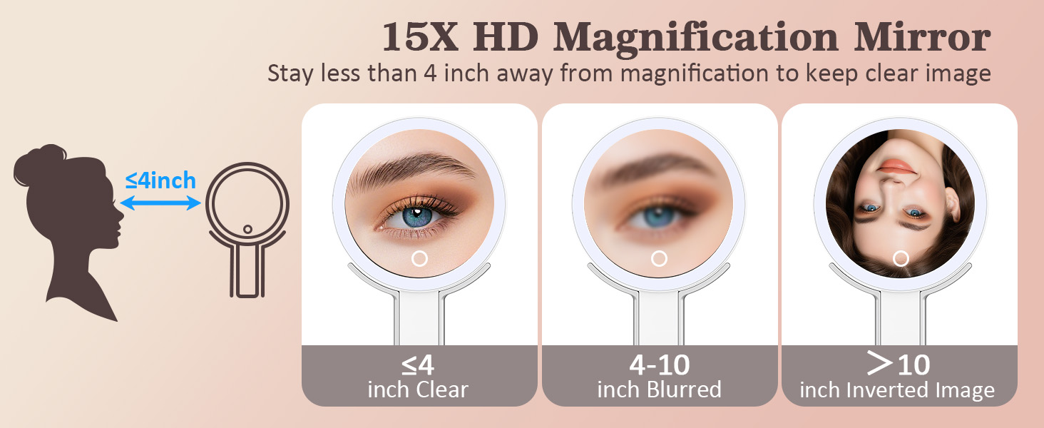 magnifying mirror with light