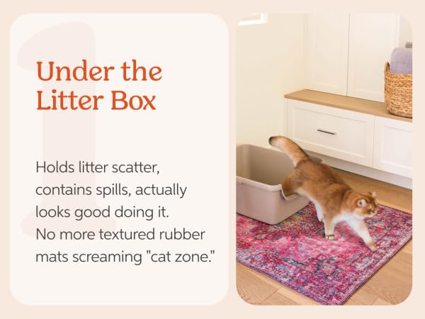 washable cat litter mat 36x48 inch soft quilted surface for litter tracking and daily cleanup
