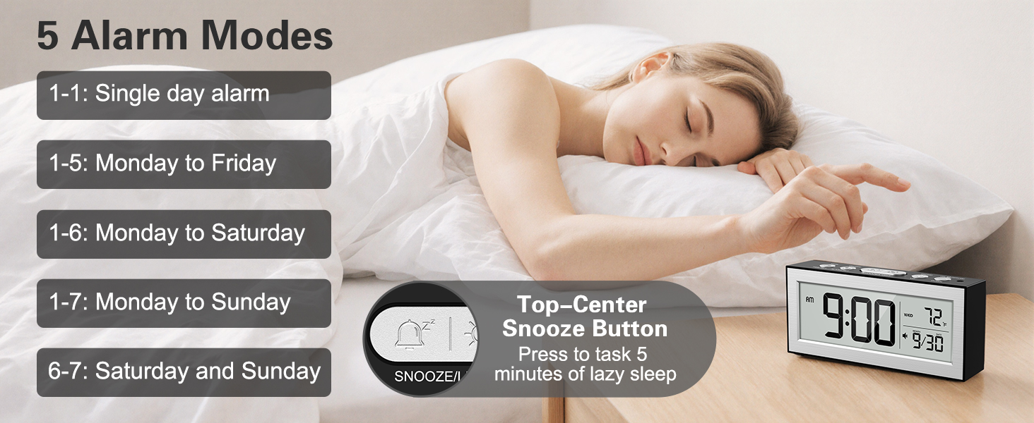 alarm clocks for bedrooms