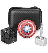 Fidget Spinners Toys 3 Pack for Kids Adults, Sensory Hand Fidget Infinity Cube Block Flippy Chain...