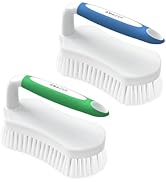 Amazer Scrub Brush for Cleaning Comfort Grip Shower Scrubber Flexible Stiff Bristles with Handle ...