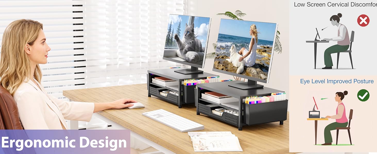 monitor stand for desk organizers and accessories computer stand riser office organization desktop