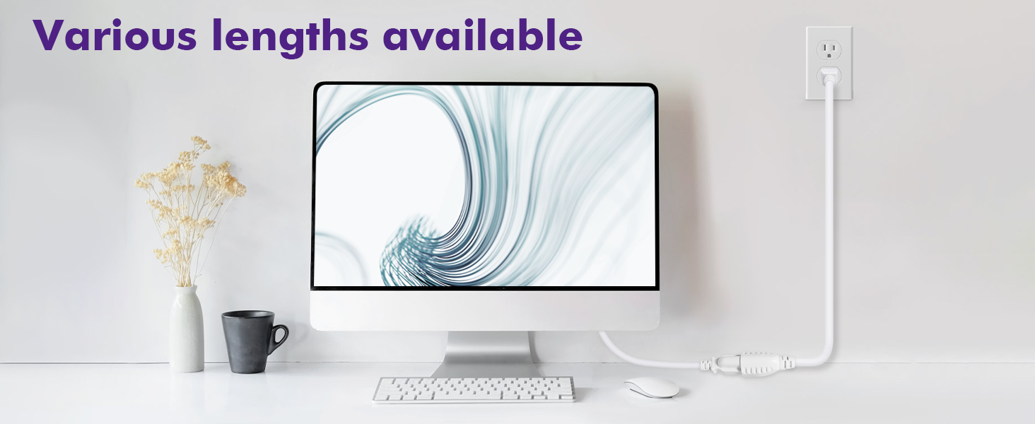 3 Prong Extension Cord - Choose from a variety of lengths to fit your needs