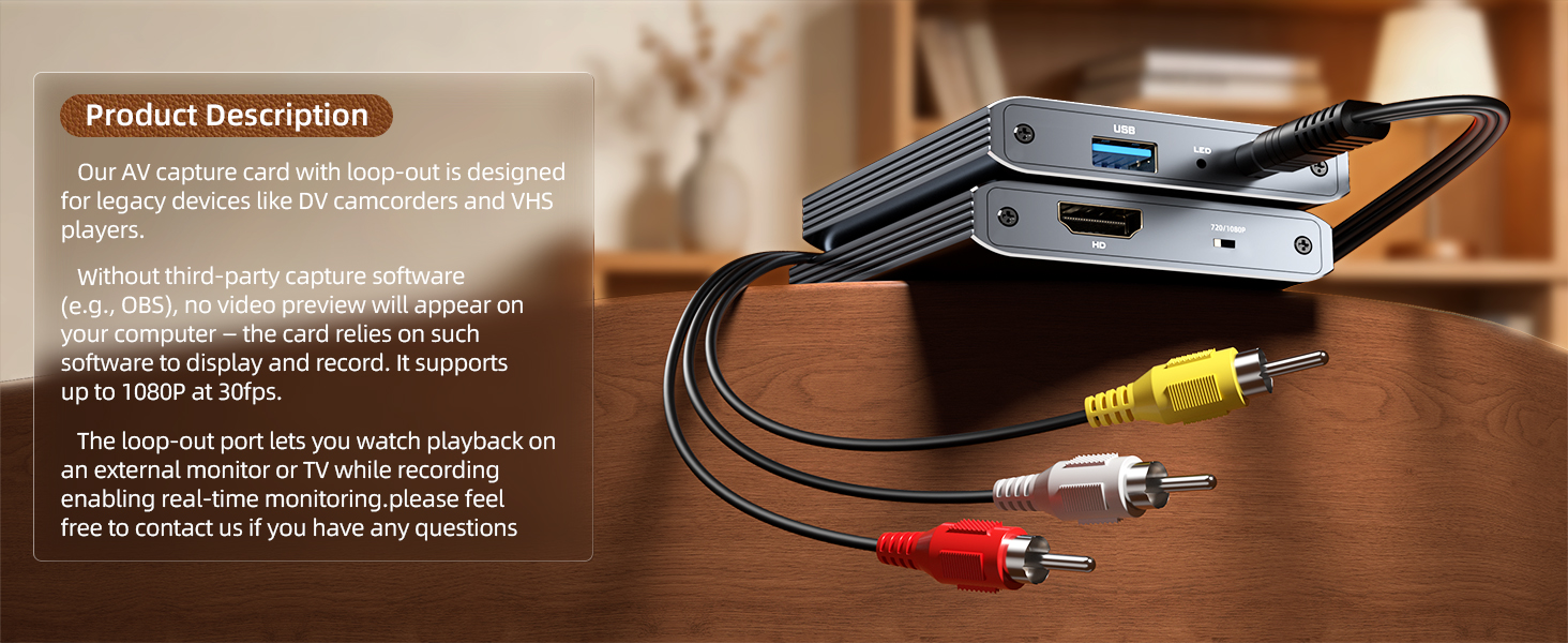 VHS to Digital Capture Card