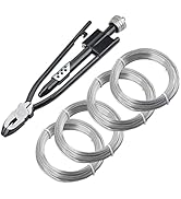 LainKeen 5 Pieces 9 Inch Safety Wire Twisting Pliers Tool Set With 4 Coils Steel Wire (2 PCS 1.0 ...