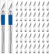 Jetmore 42 Pack Craft Knife Kit, 2 PCS Hobby Knife Precision Cutter Silicone Handle with 40 PCS #...