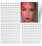 NOOEPC Face Gems Lip Stud, Fake Lip Piercing Fake Nose Stud Eyebrow Stud, Non Piercing Nose Stud ...