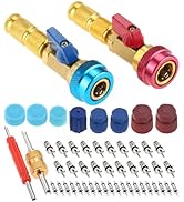 Mtsooning A/C R134A Valve Core Quick Remover Installer Kit, High Low Pressure Valve Core Remover ...