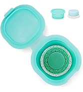 AIDIMMING Shampoo Bar Holder,Travel Soap Case is Perfect for Holding Round Soap, Silicone Soap Ba...