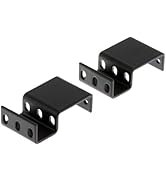 CablesAndKits 1RU (1 Rack Unit) Recessed Rack Adapter, 3" Recess or Extend from Face of Rack, Rai...