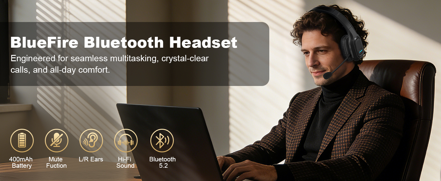 Single Ear Wireless Headphone a