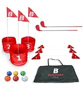bucketgolf Original Game 3-Hole Travel Set – #1 Backyard Golf Game for Adults. Ideal for Yard, Be...