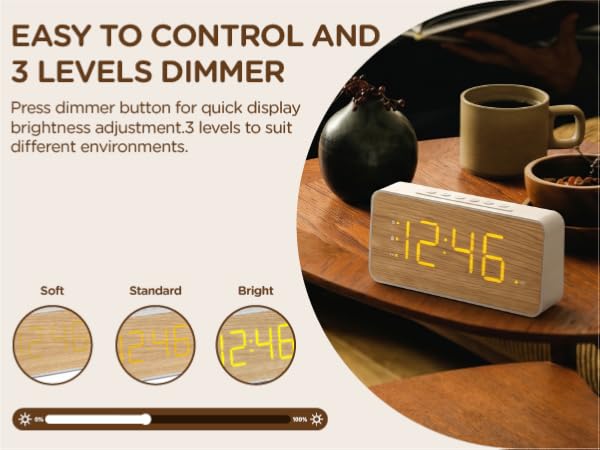 alarm clock dimmable