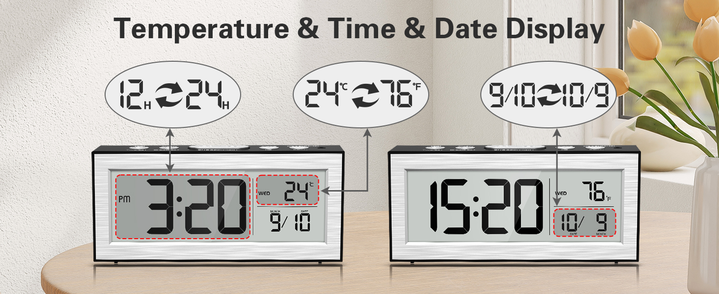 battery operated digital clock