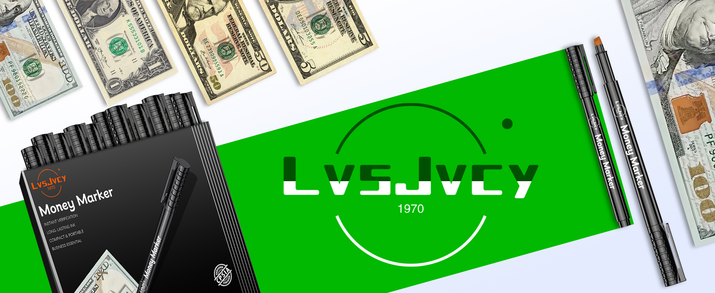 LvsJvcy Counterfeit Money Detector Pen