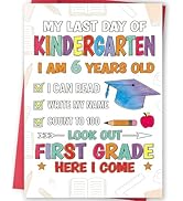 FANCYLUCKY Happy Kindergarten Graduation Card for Boys Girls, Funny Kindergarten Graduation Gifts...