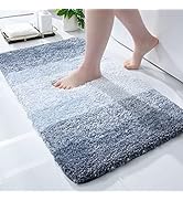 OLANLY Luxury Bathroom Rug Mat, Extra Soft and Absorbent Microfiber Bath Rugs, Non-Slip Plush Sha...